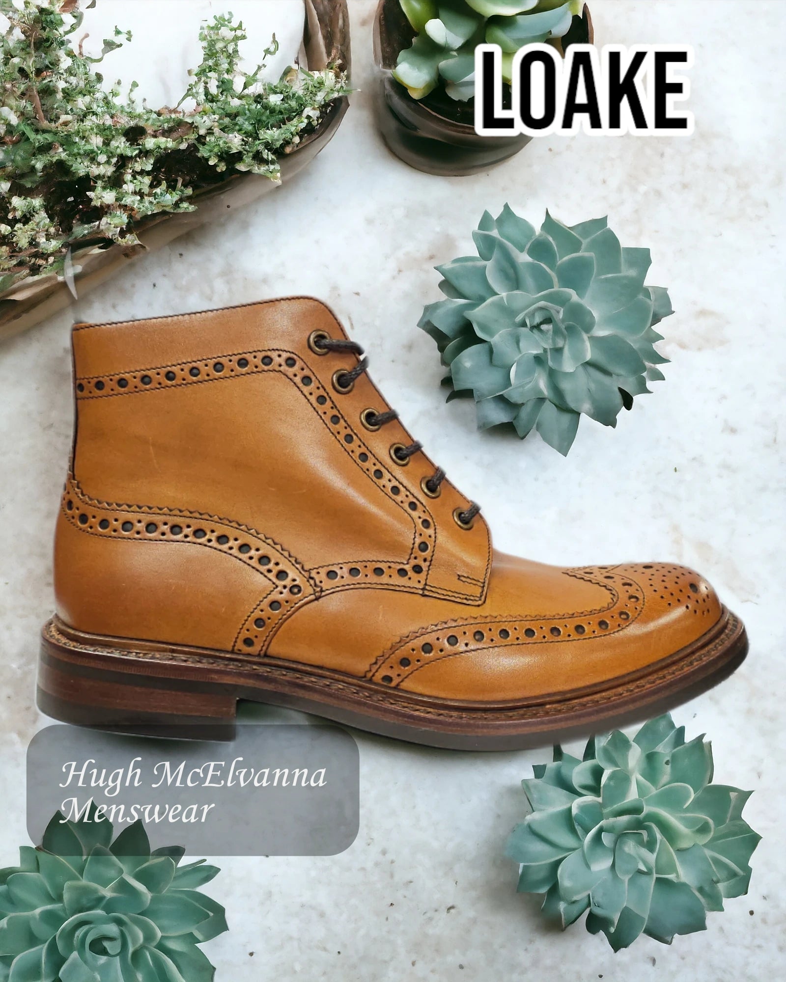 Loake bedale brogue boots best sale