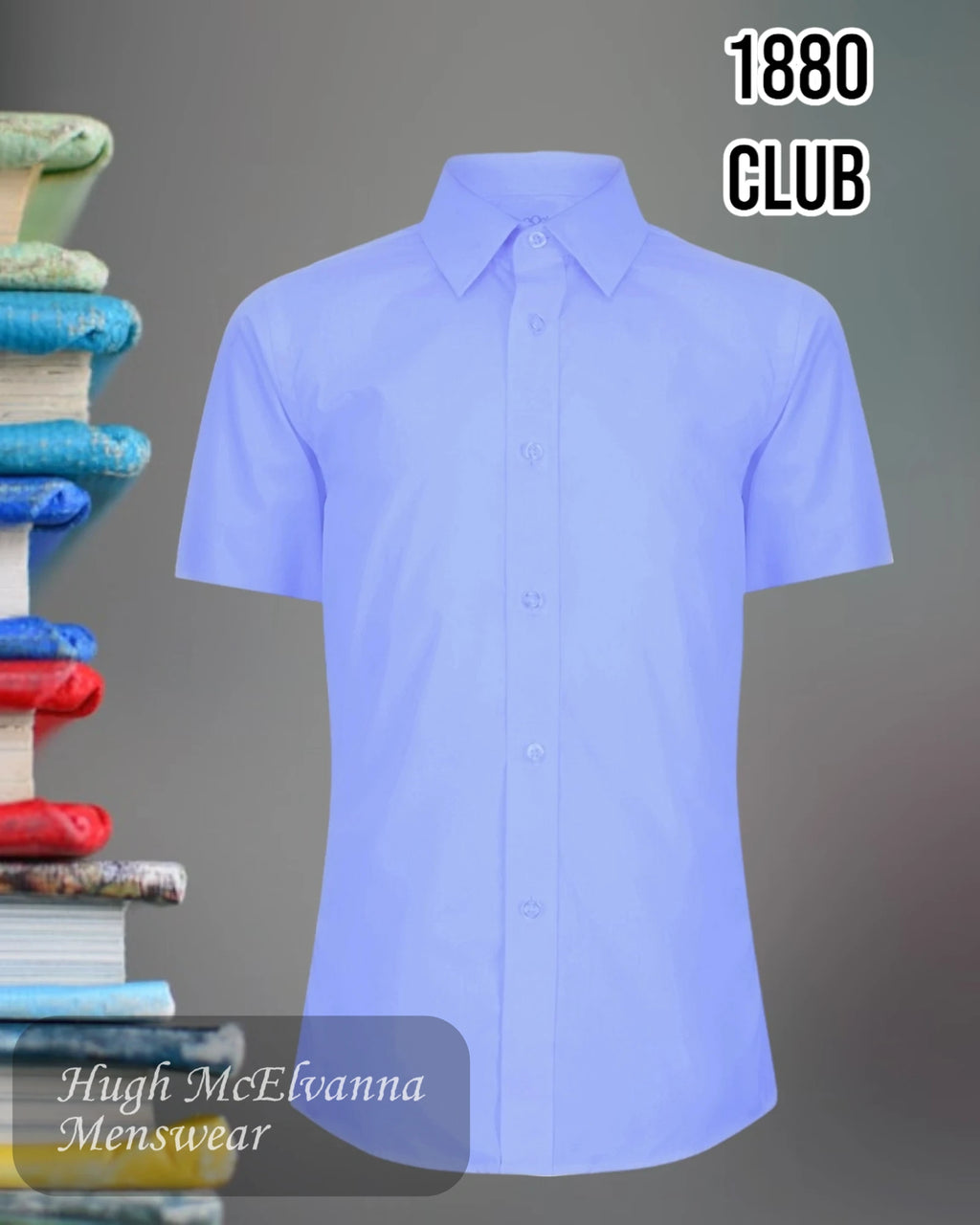 1880 Club Blue Short Sleeve Blouse Twin Pack