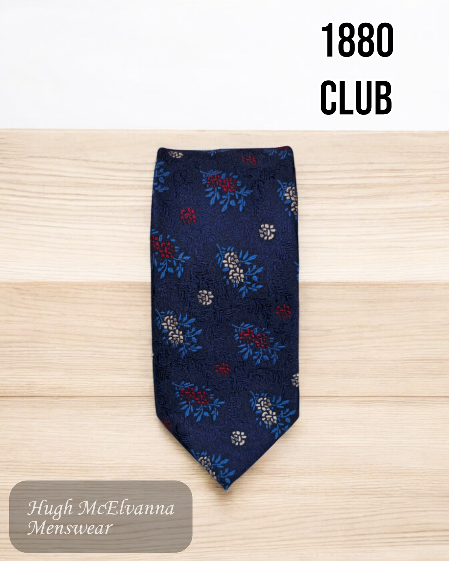 1880 Club Boys Tie NY4424-78 Navy Design Tie