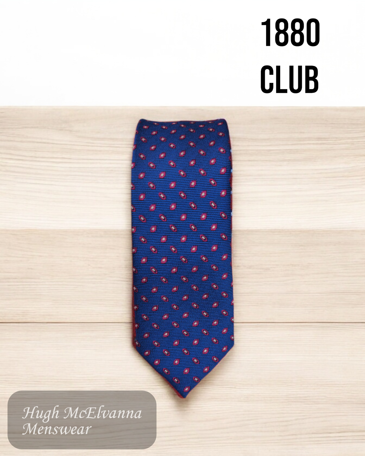 1880 Club Tie NY4681-25 Blue design