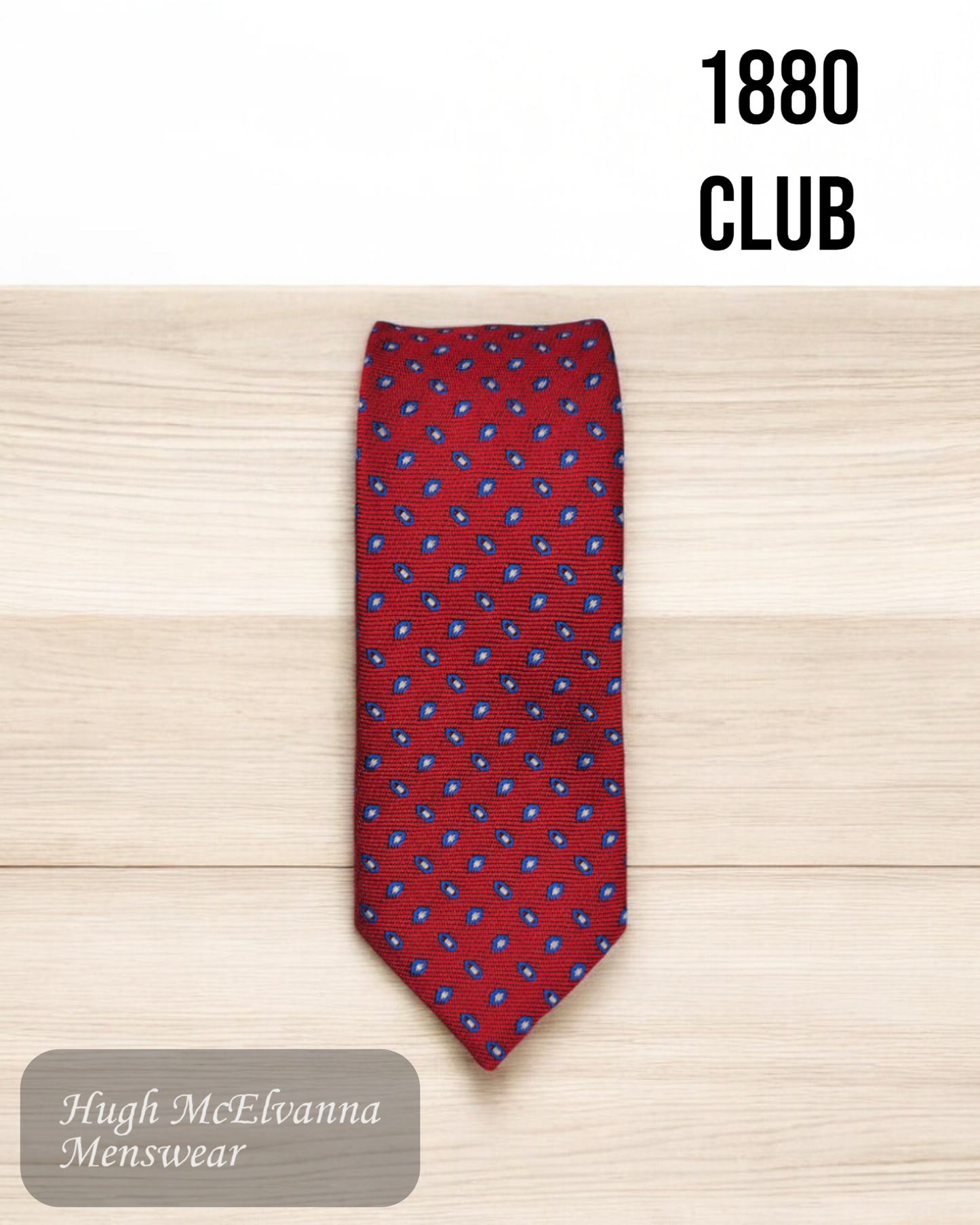 1880 Club Tie NY4681-65 Red design