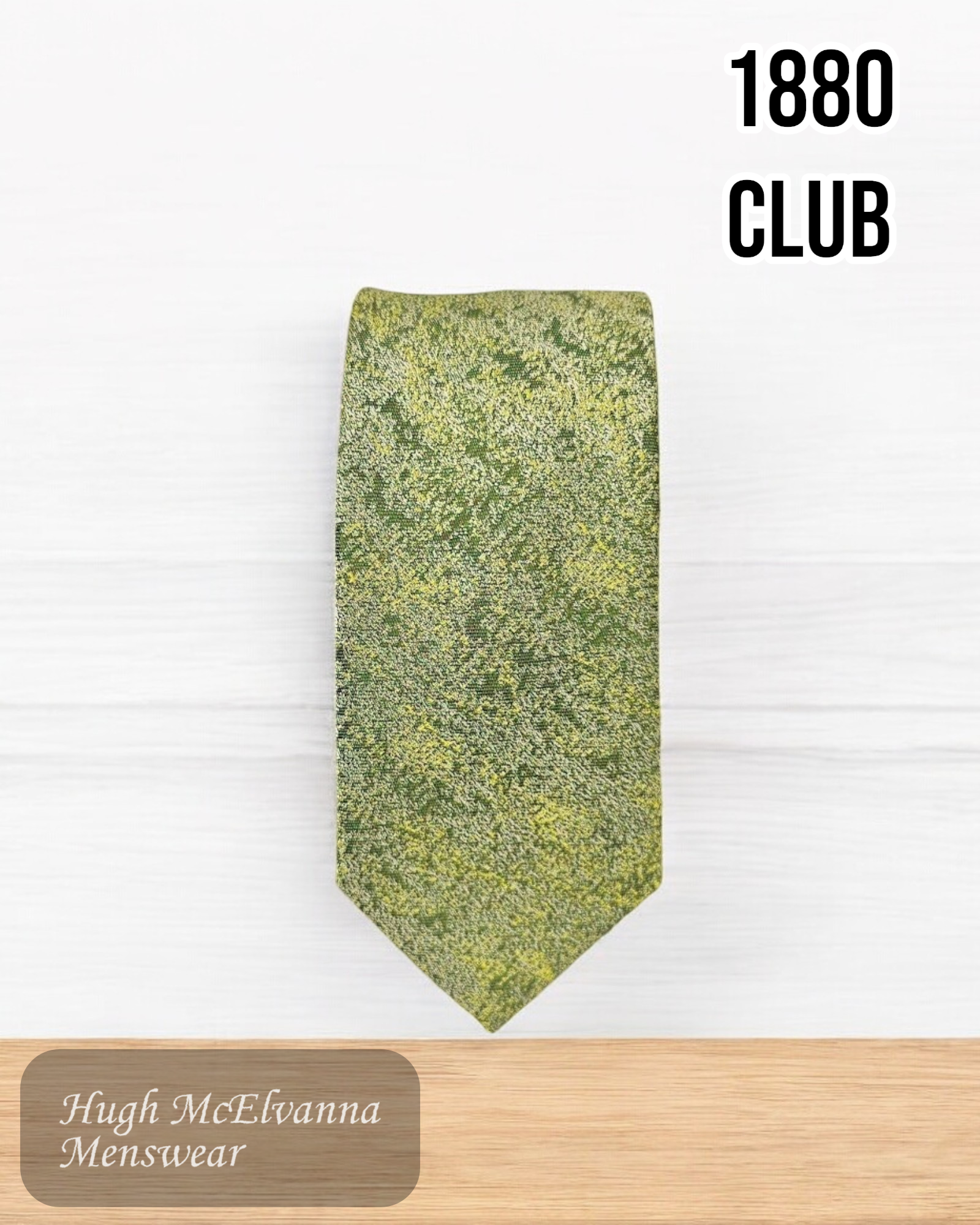 1880 Club Boys Green Tie NY4984-32 - Hugh McElvanna Menswear 