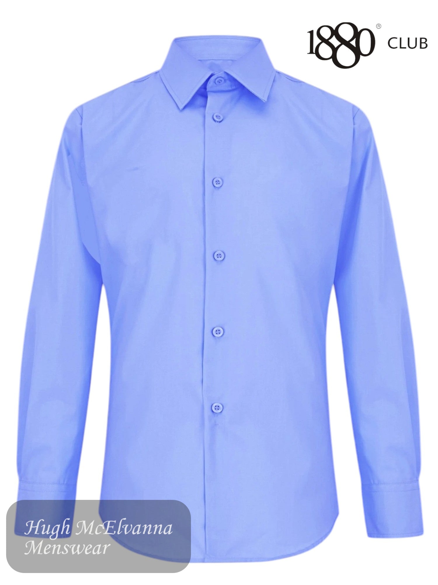 1880 Club FITTED BLUE 2Pk Shirts - 25300/22