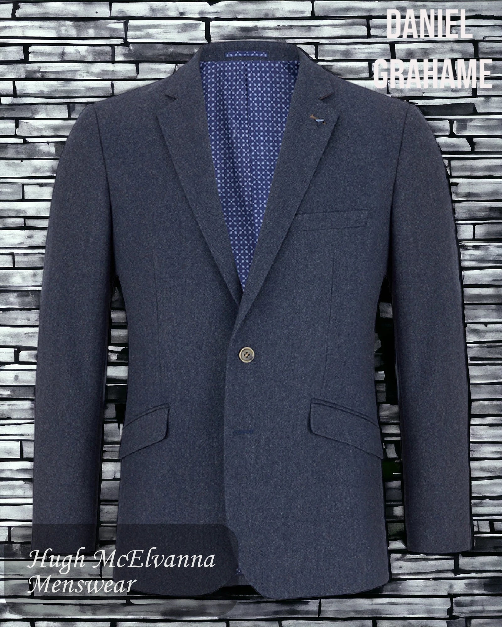 Mens Blue Dress Jacket by Drifter Style: 13248/27 - Hugh McElvanna Menswear 