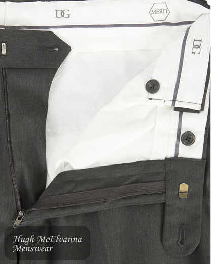 DGs Merit stretch waist trouser 71686/08 Charcoal Grey