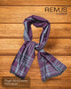  Remus Uomo scarf in dark purple is a stylish addition to your wardrobe, designed to elevate your look with timeless sophistication.