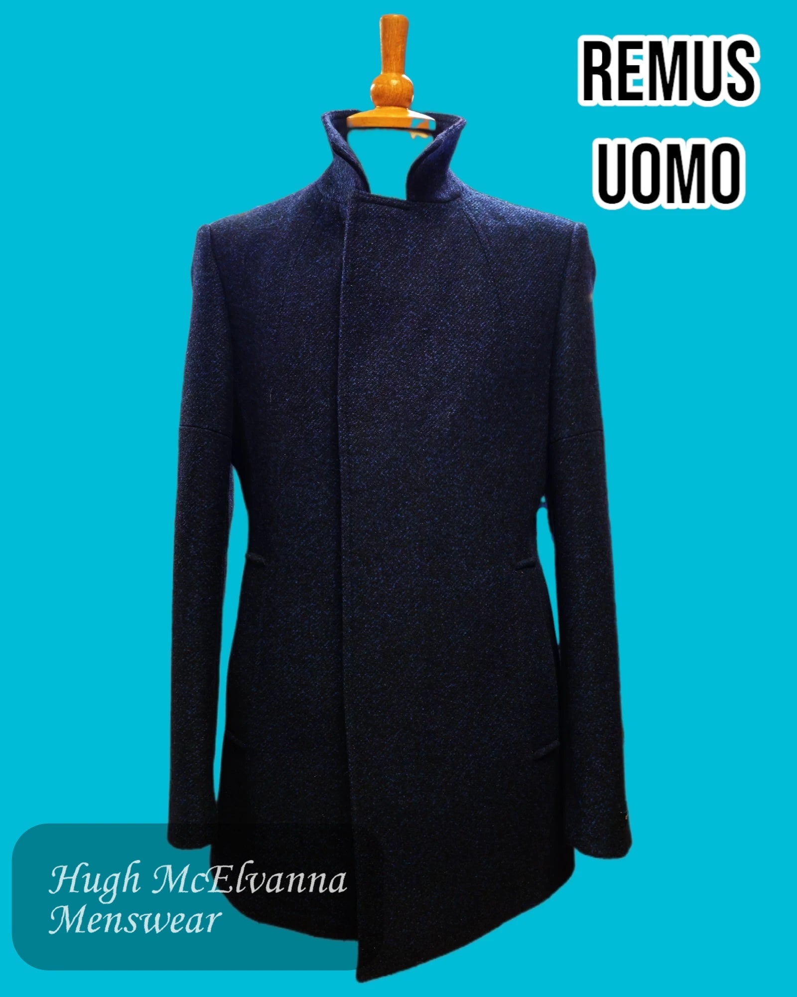 Remus Uomo 90214/29 Overcoat - Hugh McElvanna Menswear 