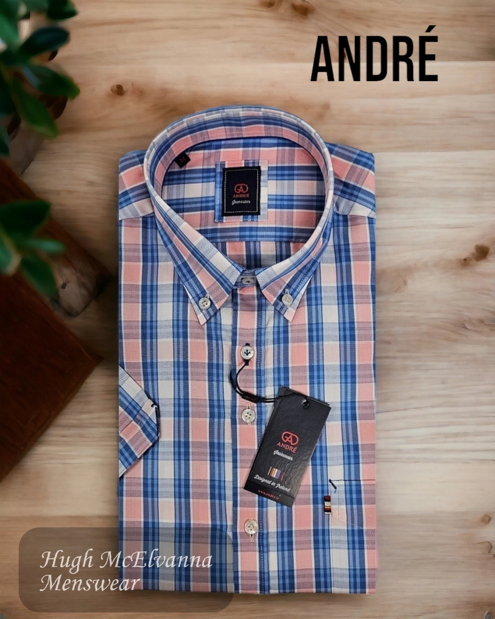 Andre CORRIB Coral Short Sleeve Shirt