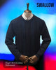 Swallow NAVY Patterned Round Neck Pullover Style: AW22.09