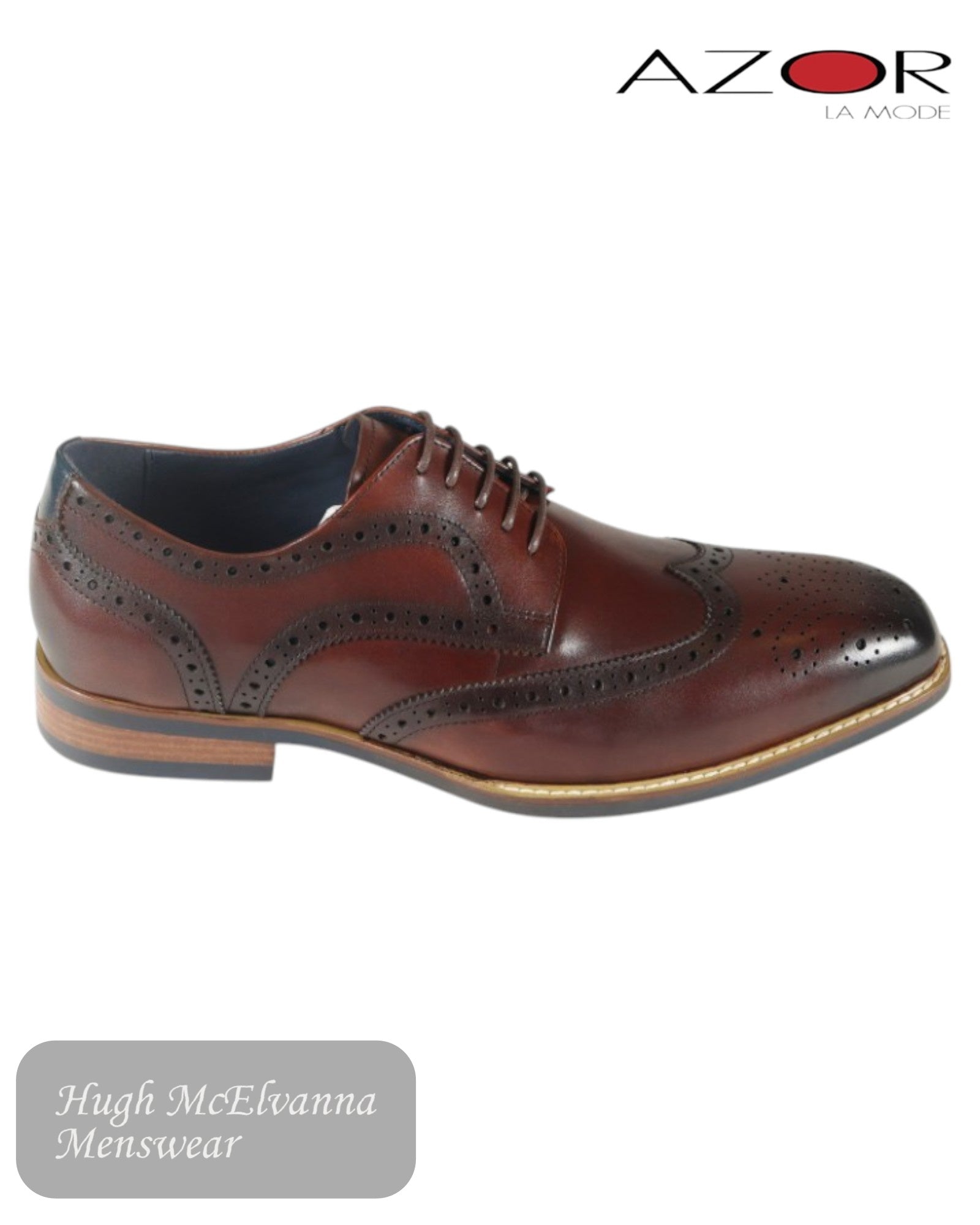 The rubber sole provides excellent traction and longevity, making these classic leather brogues perfect for both formal occasions and smart-casual styling.