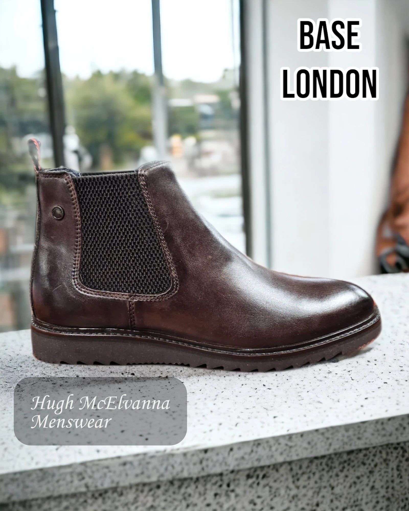 Base KRAVEN Brown Chelsea Boot - Hugh McElvanna Menswear 