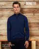 Mens NAVY Quarter Zip Pullover Style: BARROW