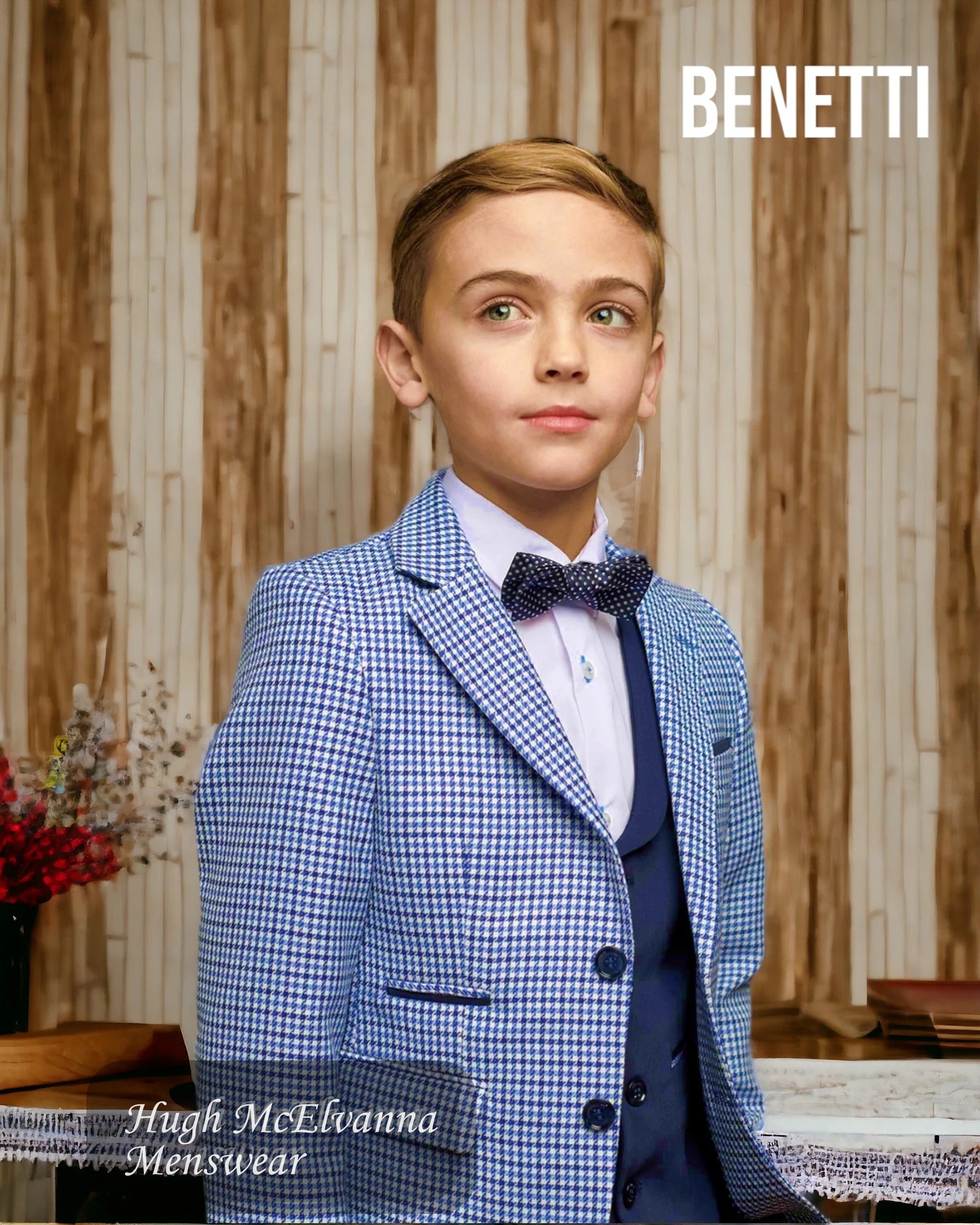 Boys Fashion 3Pc. Suit by Benetti Style: CHARLIE - Hugh McElvanna Menswear 