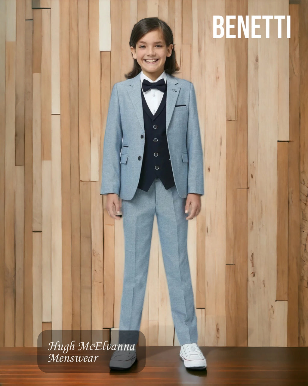 Boys Fashion 3Pc. Suit by Benetti Style: NAPOLI