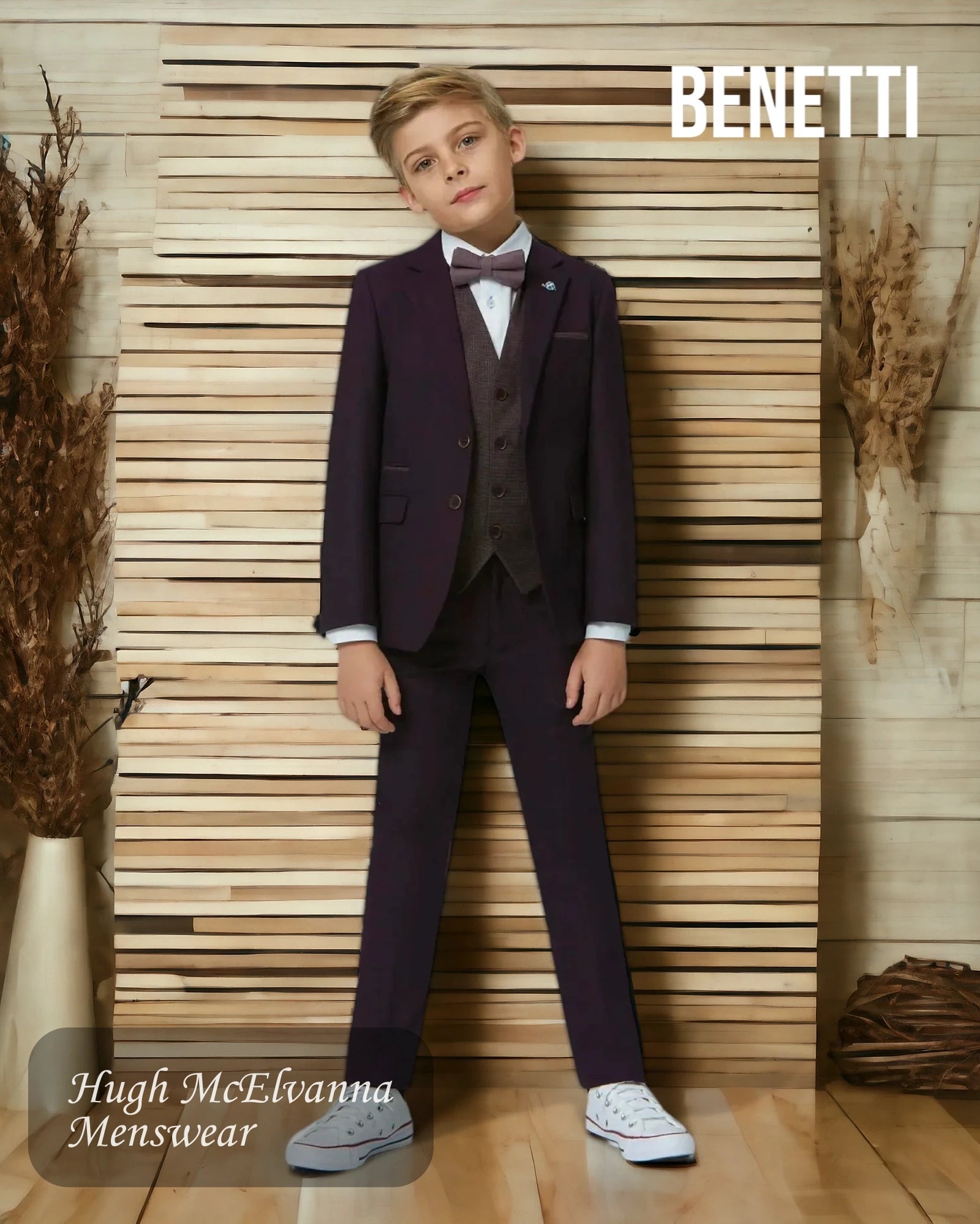 Boys Fashion 3Pc. Suit by Benetti Style: RONNY - Hugh McElvanna Menswear 