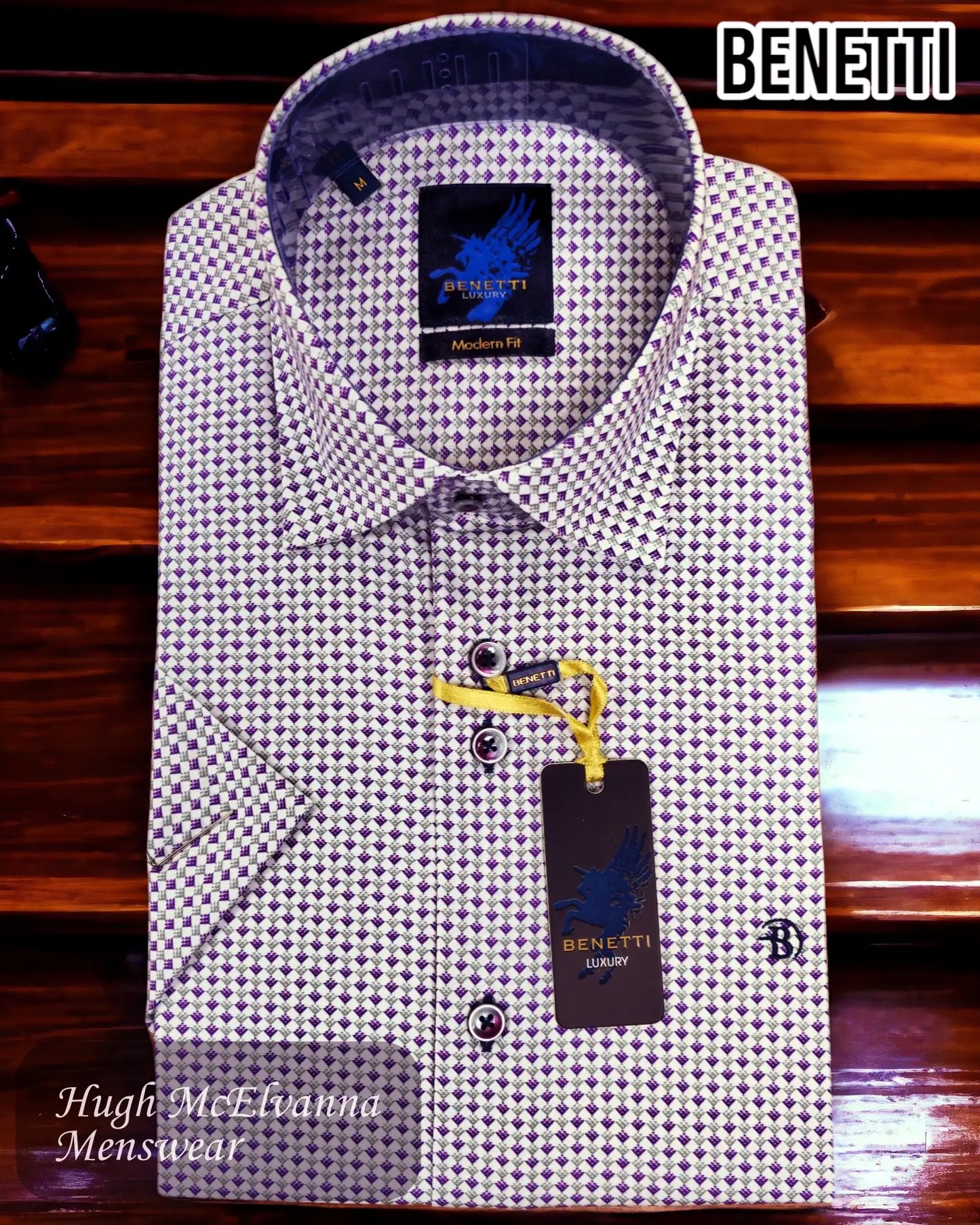 Benetti CODY GRAPE Short Sleeve Shirt