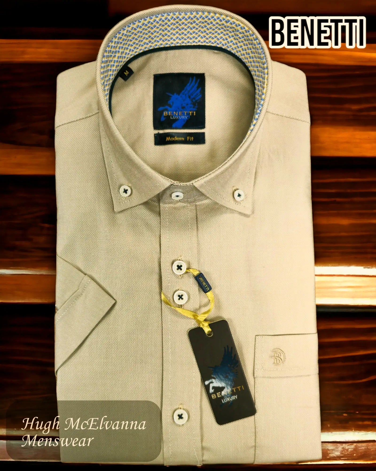 Benetti NOAH STONE Short Sleeve Shirt