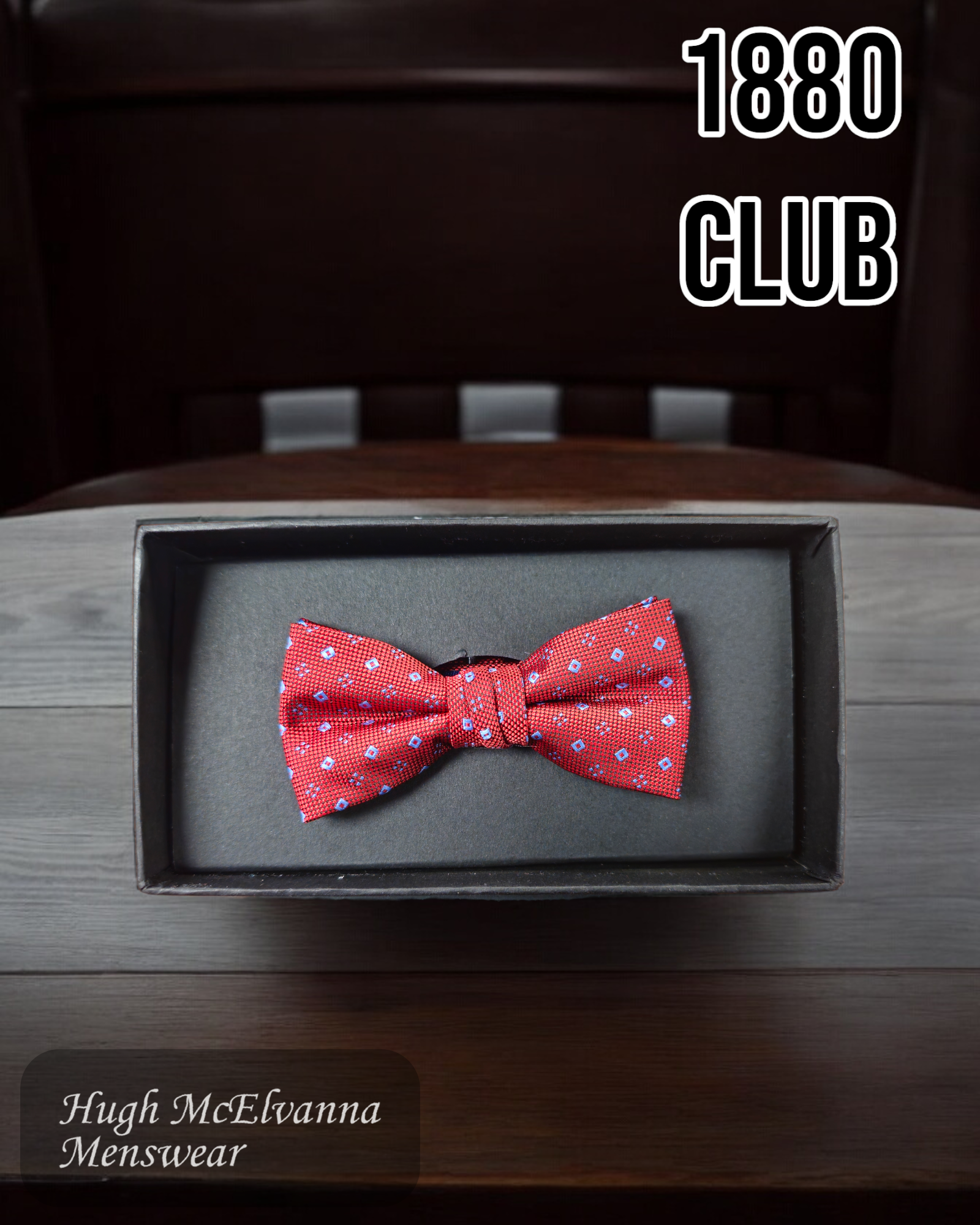 1880 Club Boys Red Bow Tie - WB4684-65 - Hugh McElvanna Menswear 