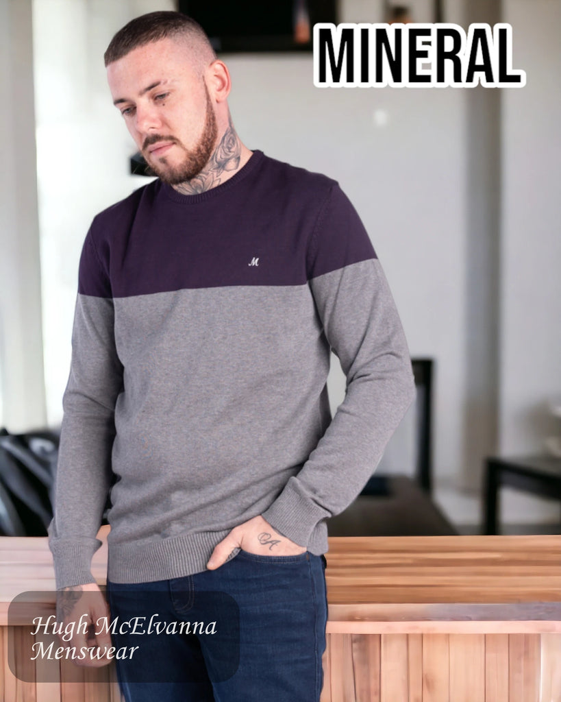 Mineral BROCK Raisin Round Neck Pullover