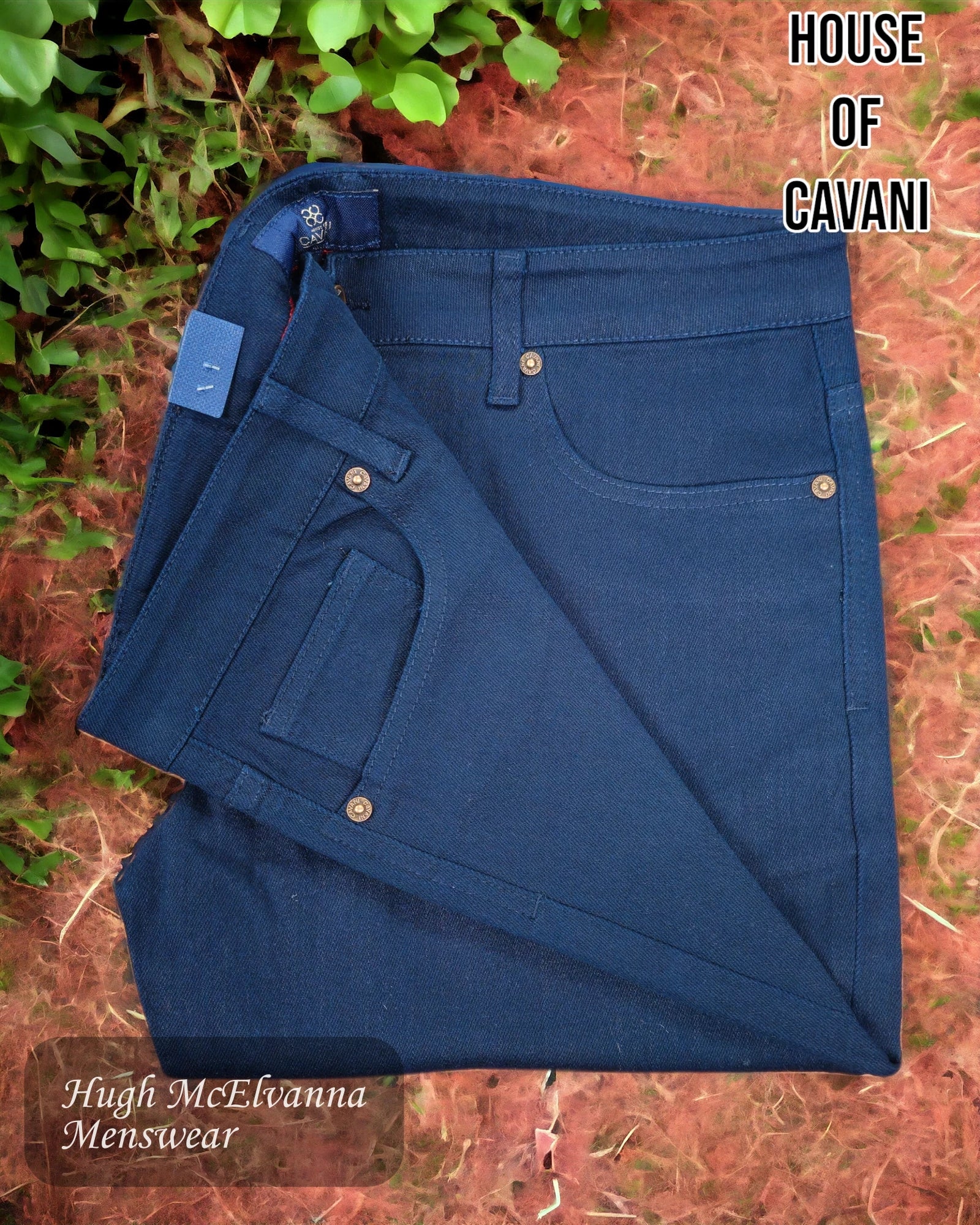 Milano NAVY Stretch Jean by House Of Cavani - Hugh McElvanna Menswear 