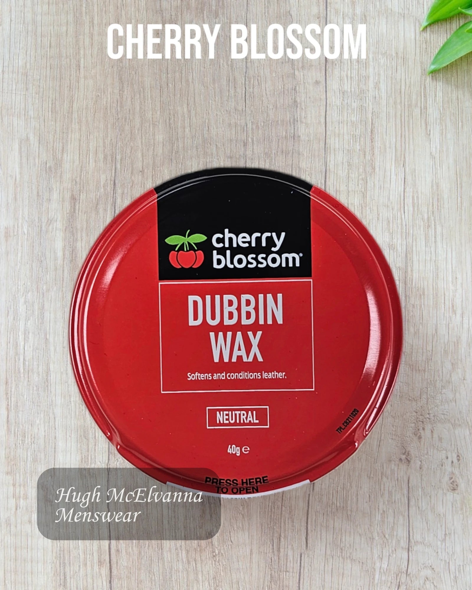 Cherry Blossom Dubbin Wax - Hugh McElvanna Menswear 