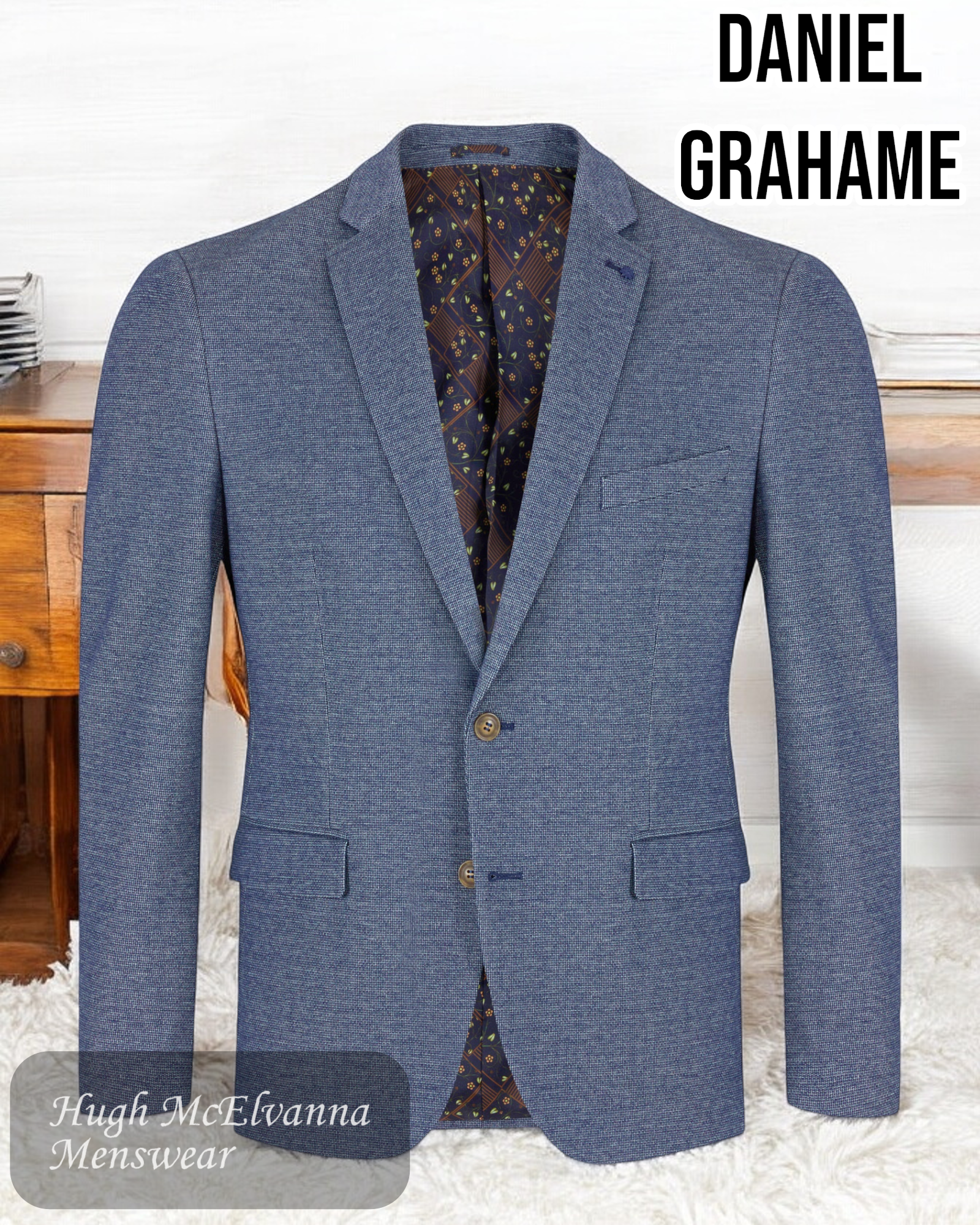 Daniel Grahame Damon Blazer Jacket - Call No: 13285/26 - Hugh McElvanna Menswear 