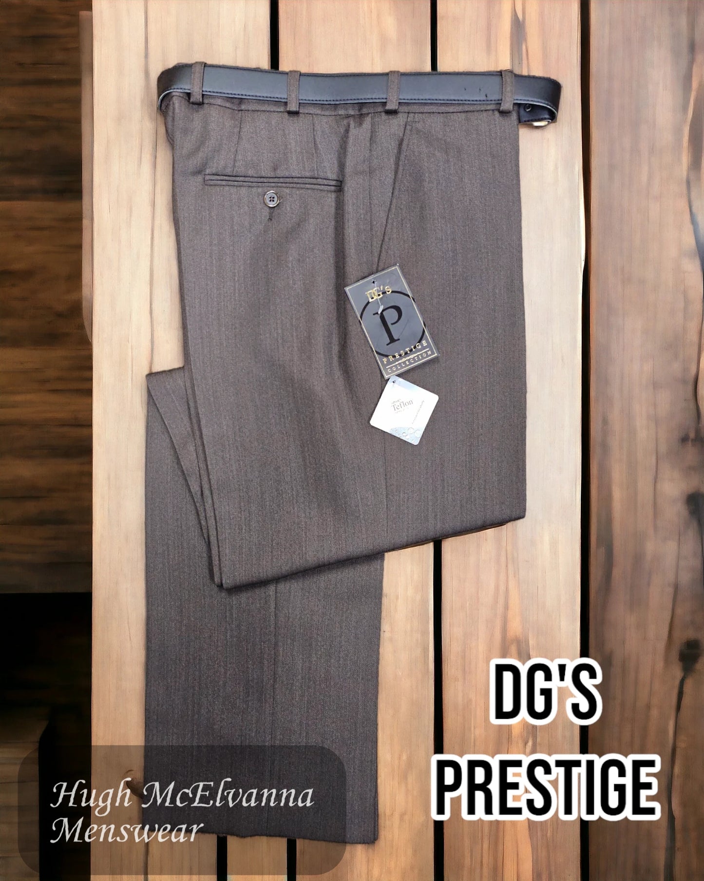 DG's Prestige Brown Wool Rich Trouser 71301/37