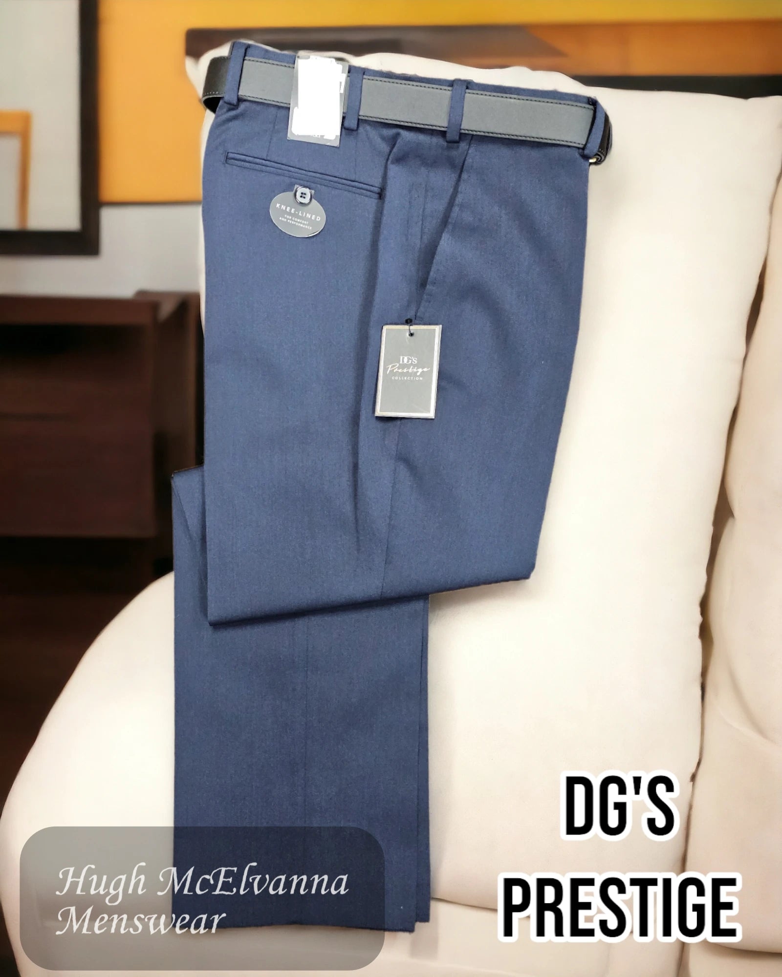 DG's Prestige Blue Trouser 71301/28 - Hugh McElvanna Menswear 