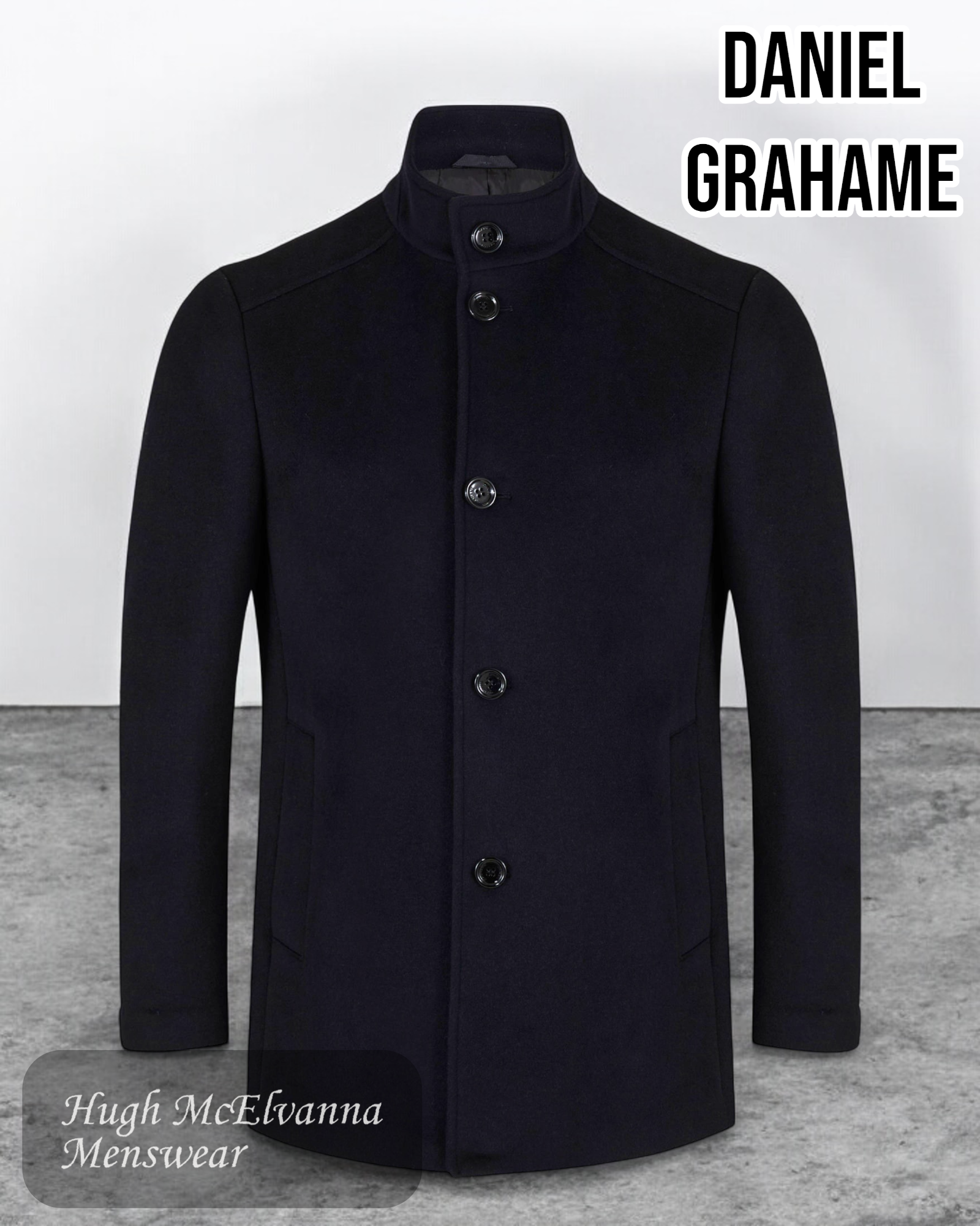 Daniel Grahame Watson Fashion Overcoat - 90206/00 - Hugh McElvanna Menswear 