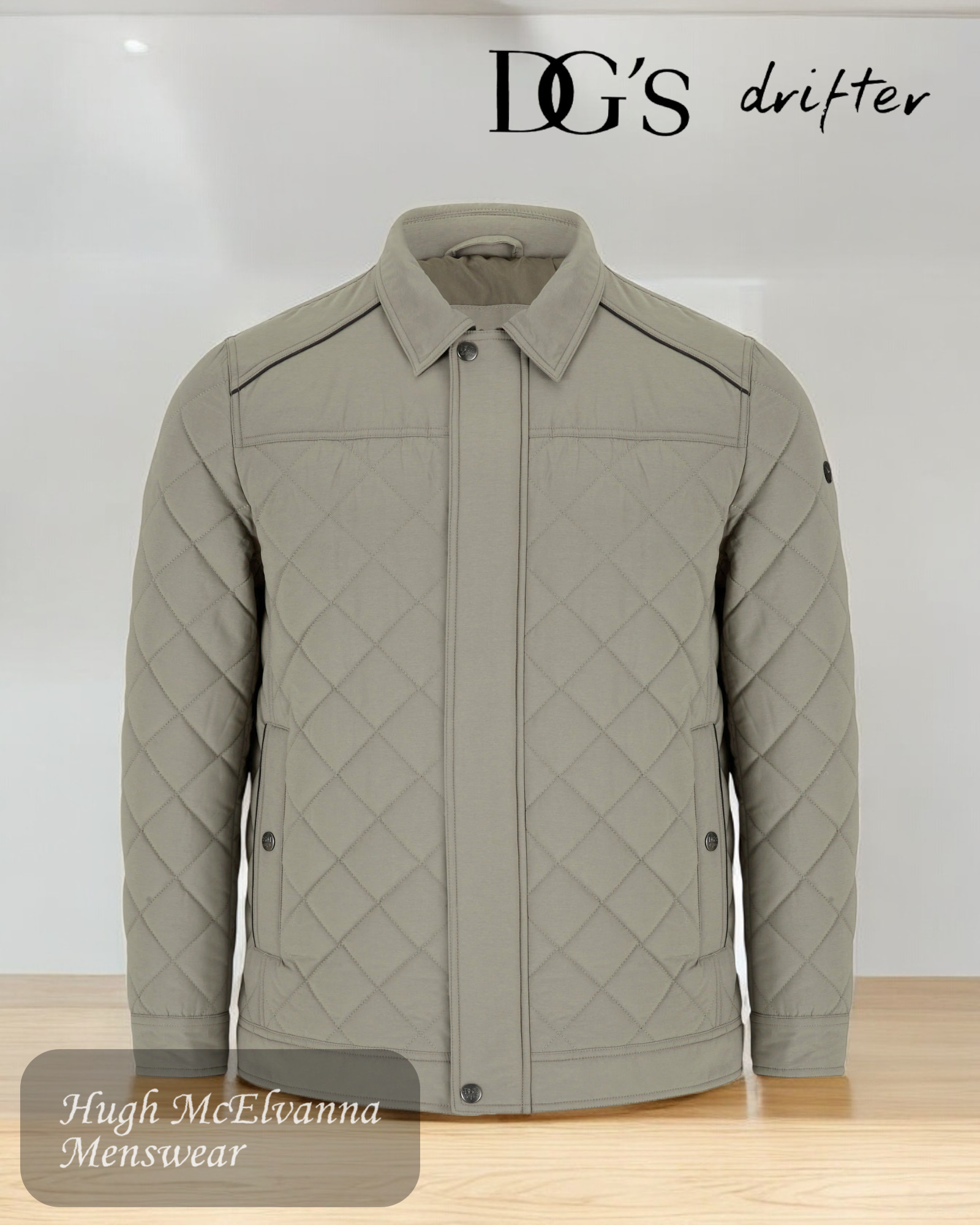 Drifter BIRCH Taupe Jacket - 80430/96 - Hugh McElvanna Menswear 