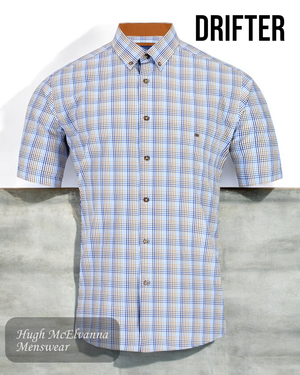 Drifter Lt. Brown SS Shirt style: 14607SS/42