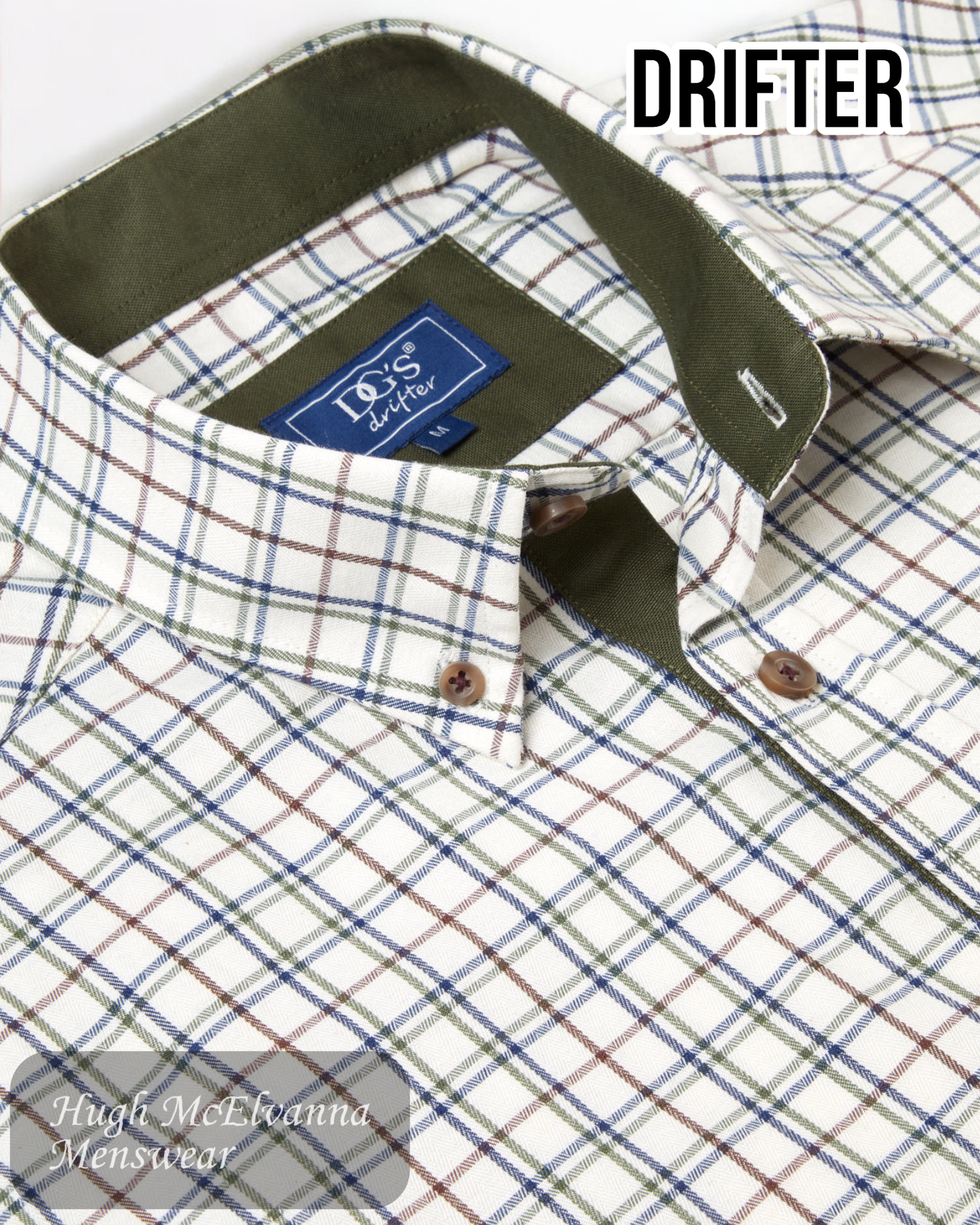 DGs Drifter Cream Shirt - 14664/90 - Close up