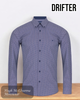 Drifter Geneva Shirt – 100% Cotton Long Sleeve in Navy (Style: 14747/78)