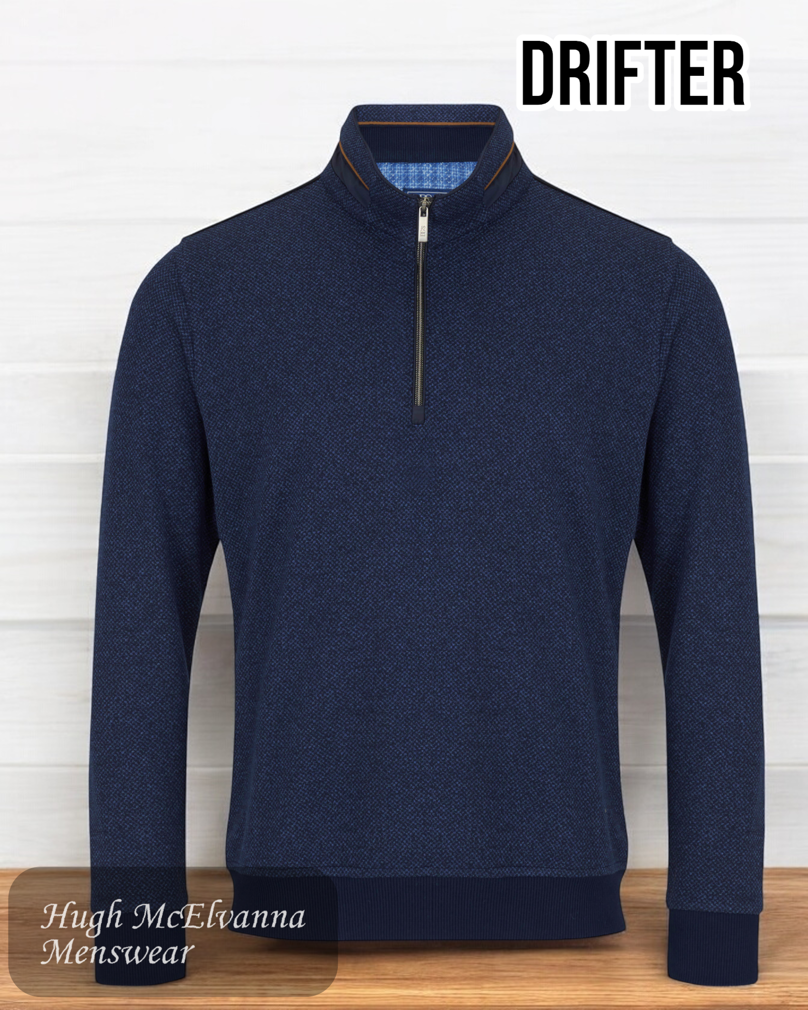 DGs Drifter Quarter Zip Pullover 55186/28 - Hugh McElvanna Menswear 