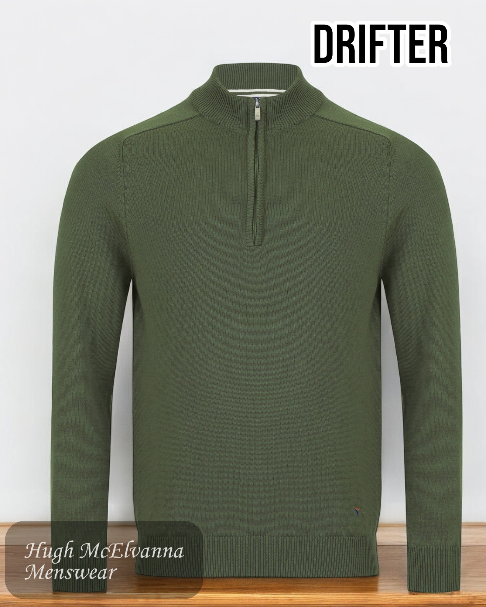 DGs DRIFTER Quarter Zip Pullover (55601) - Hugh McElvanna Menswear 