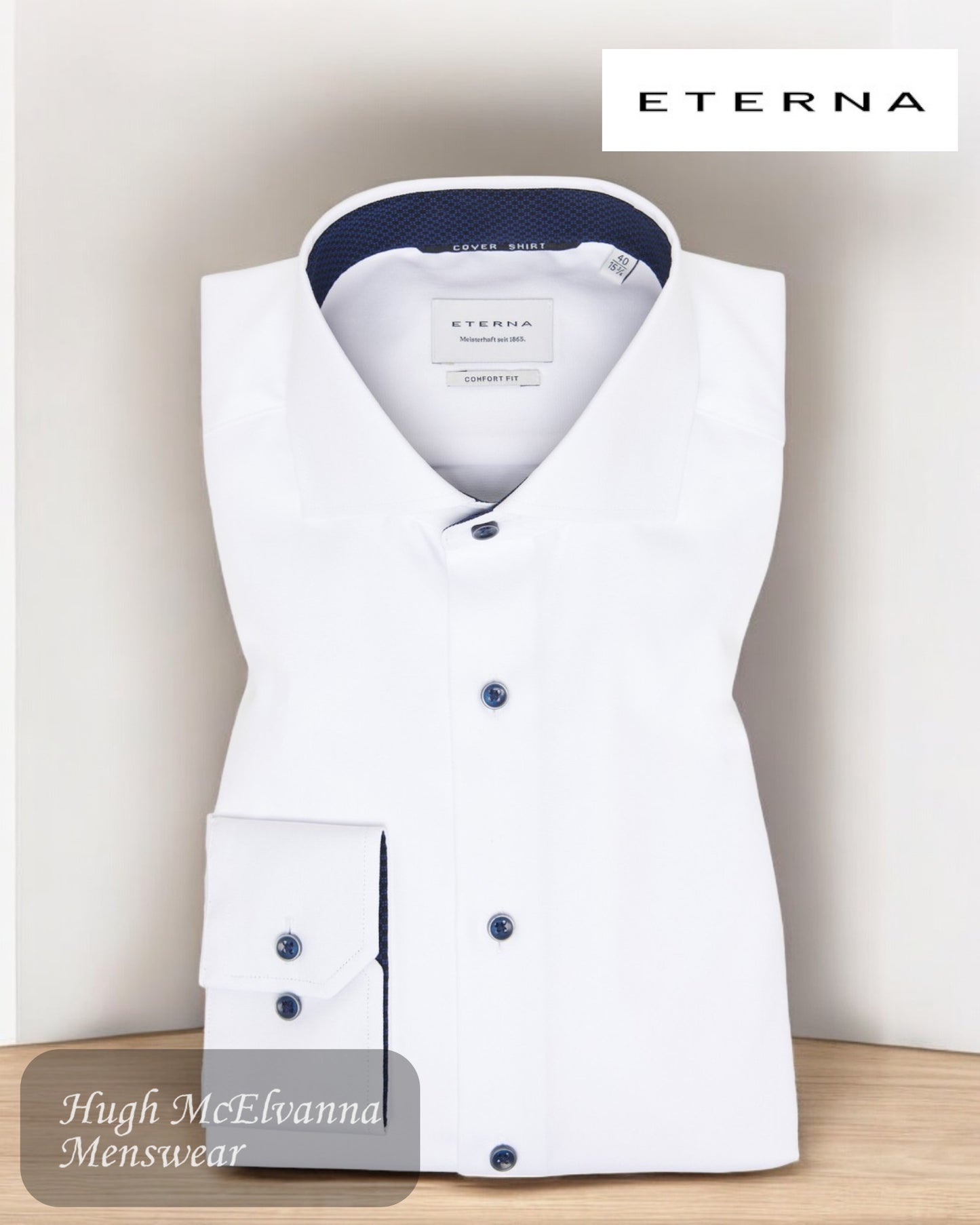 ETERNA White COMFORT FIT Shirt - 8819 00 E15V