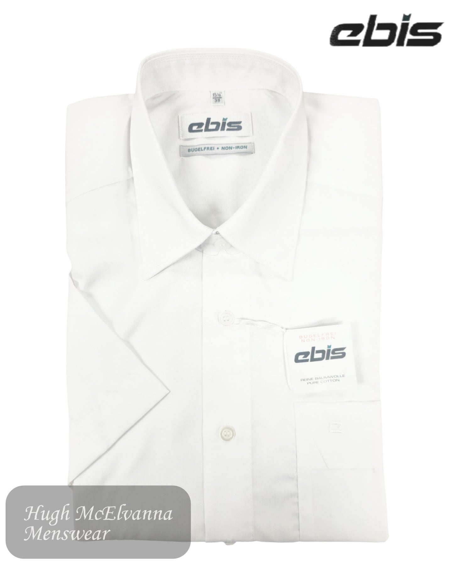 EBIS White Short Sleeve Shirt