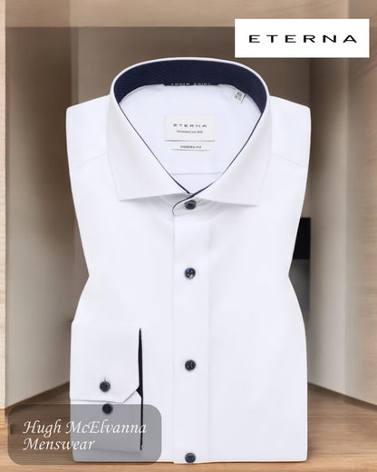 ETERNA WHITE Modern Fit Cover Shirt