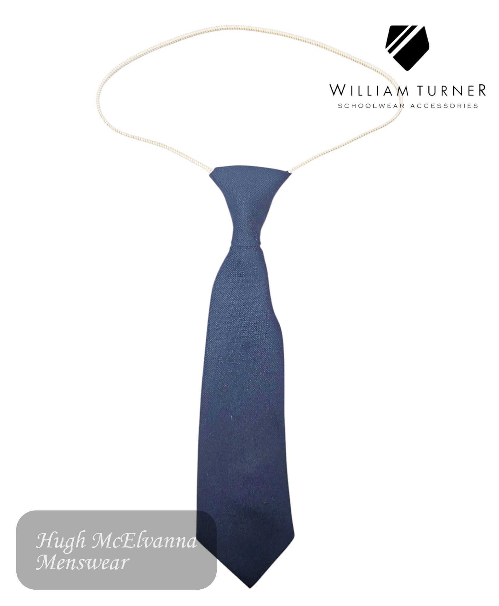  Plain Navy Elastic Tie for Foley P.S. – a classic accessory that seamlessly blends simplicity and style. 