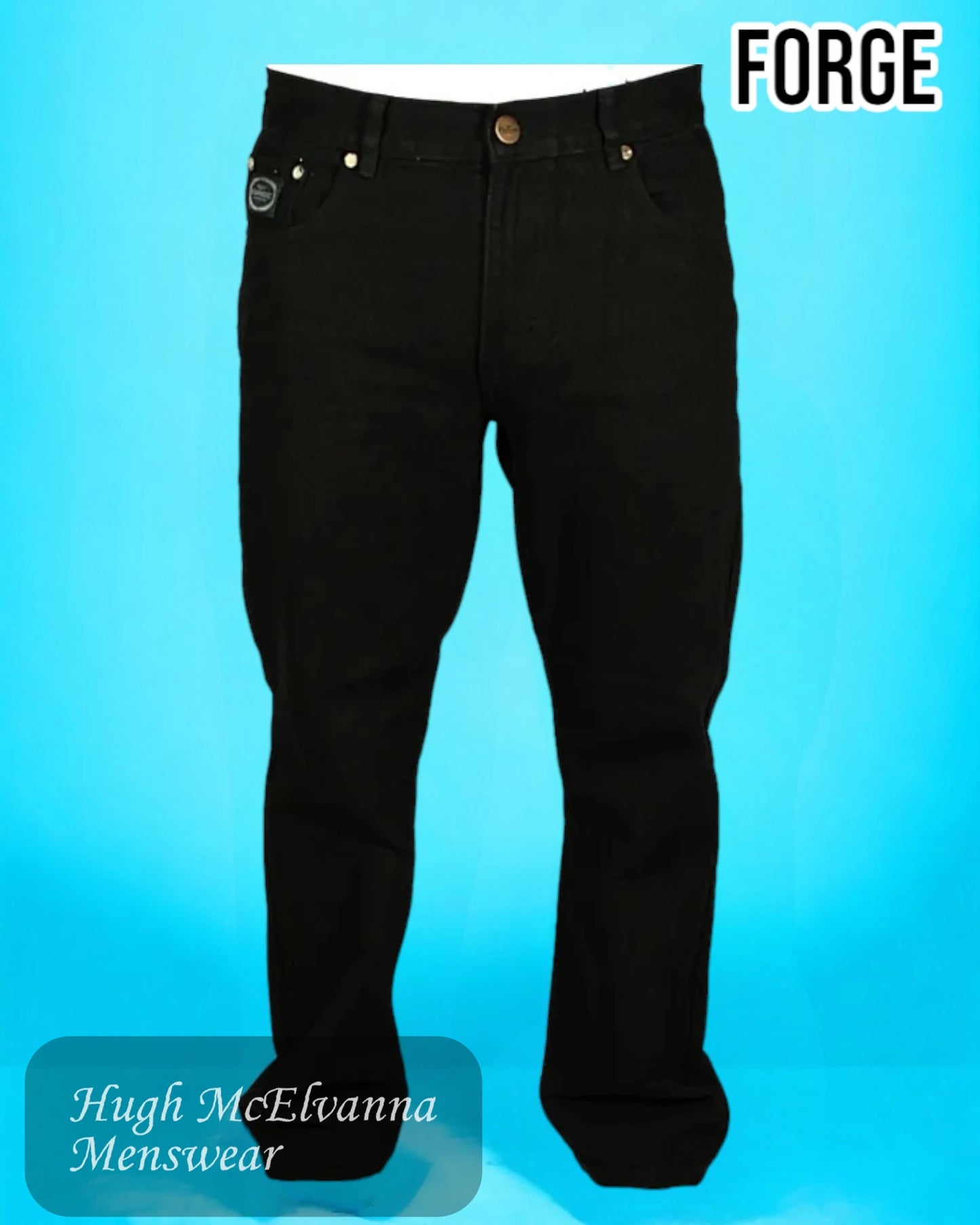 Forge F101 Black Denim Jean at Hugh McElvanna Menswear Keady