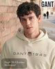 GANT 1949 large logo on front of this hoodie