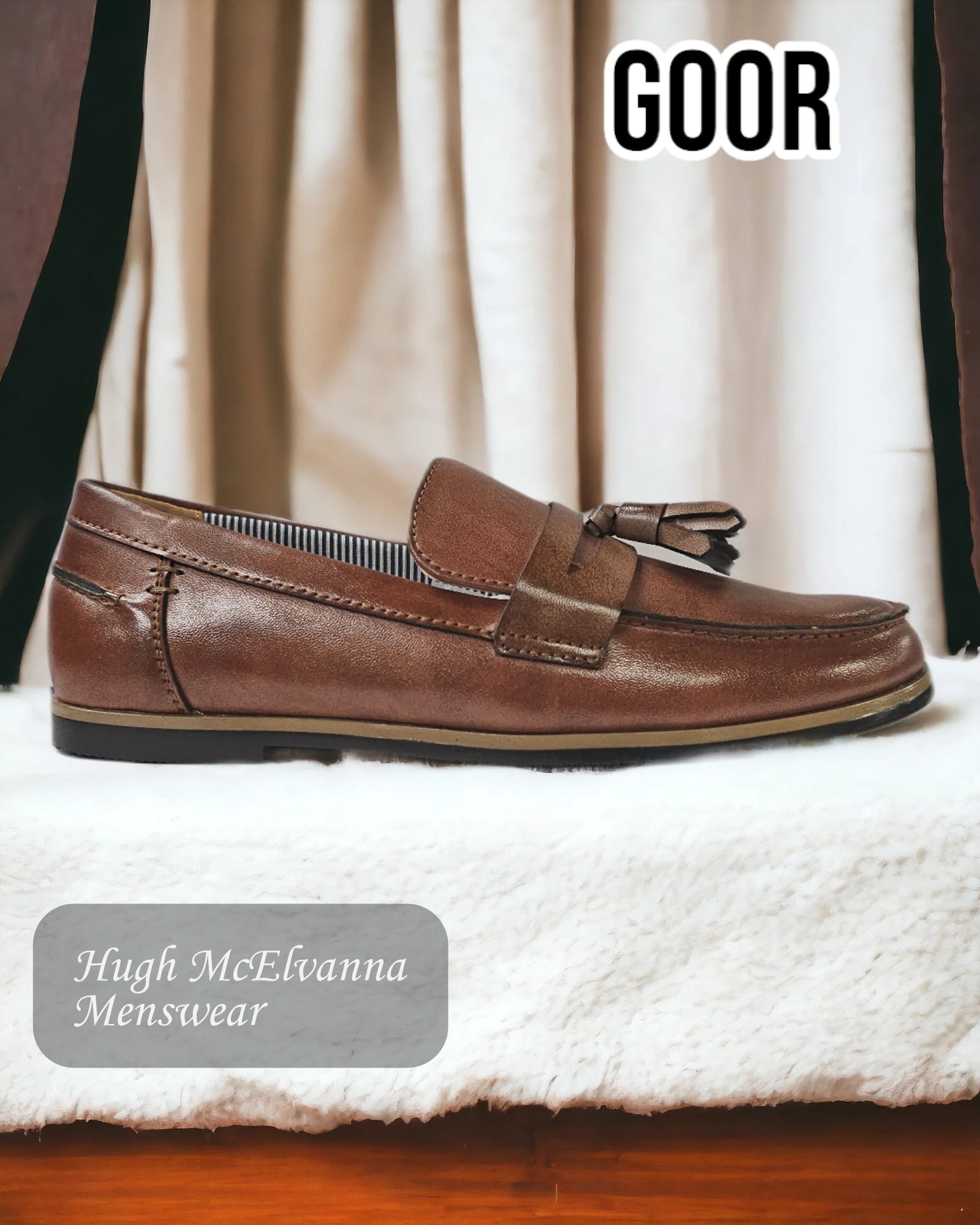 Goor 999 Brown Tassle Slip On Shoe