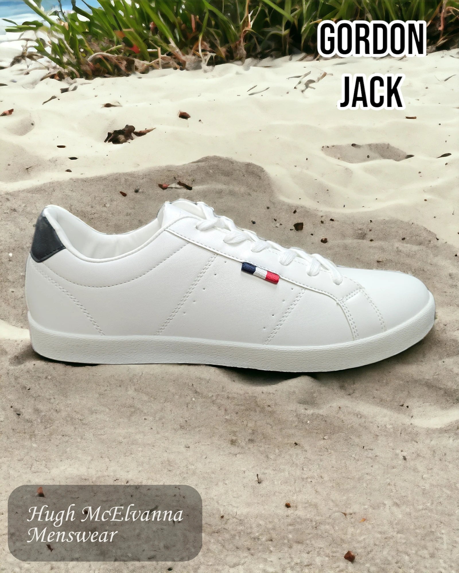 Gordon Jack TORONTO White Casual Shoe - Hugh McElvanna Menswear 