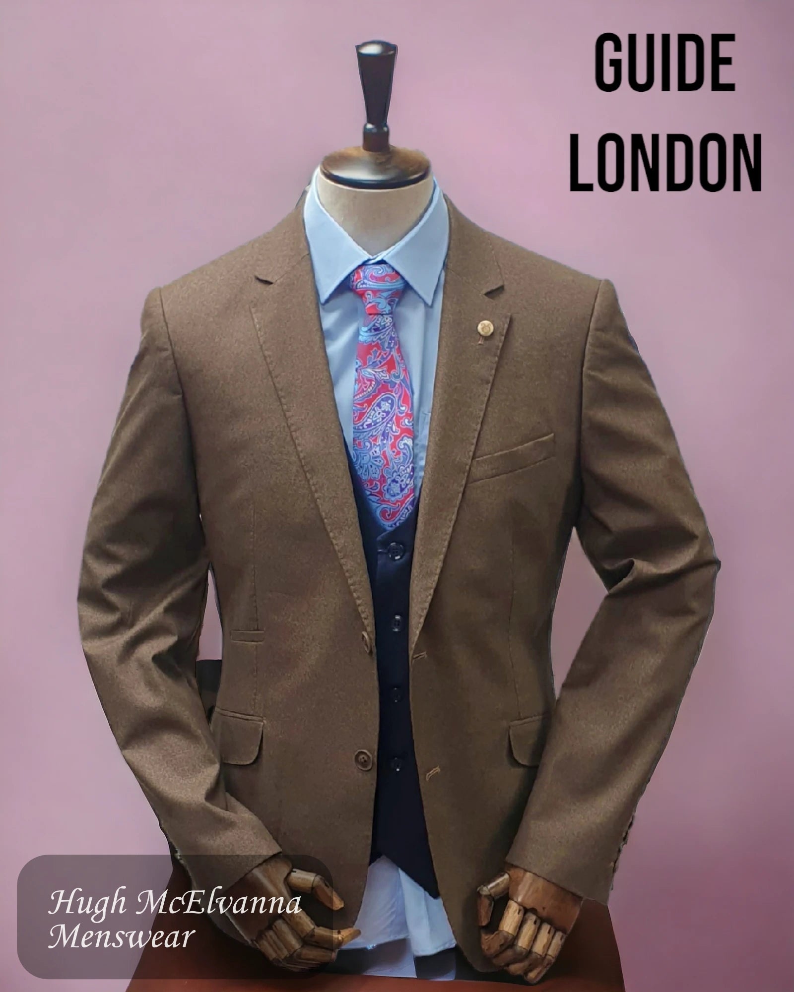 Mens Dk. Tan Blazer by Guide London Style: 3270 - Hugh McElvanna Menswear 