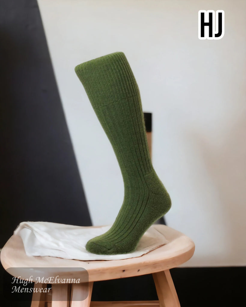 Commando OLIVE long Socks - HJ3000