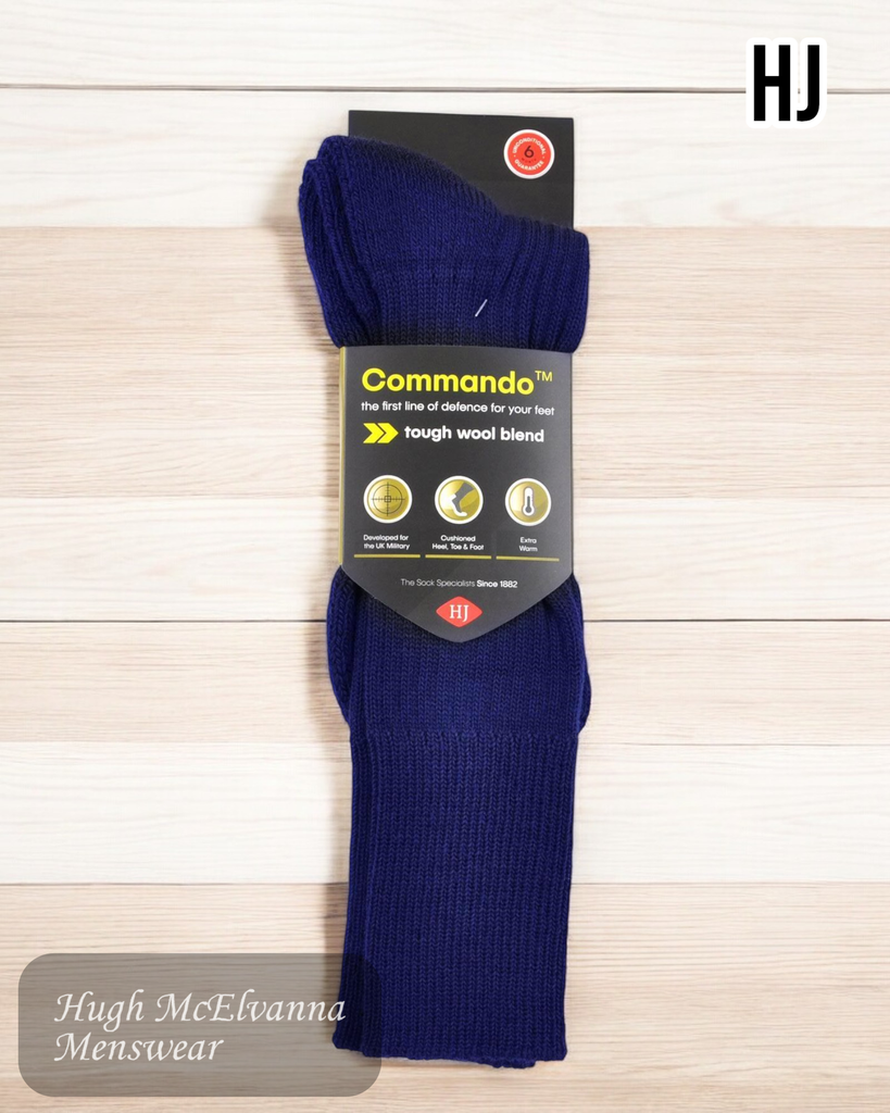 HJ Commando Navy Socks