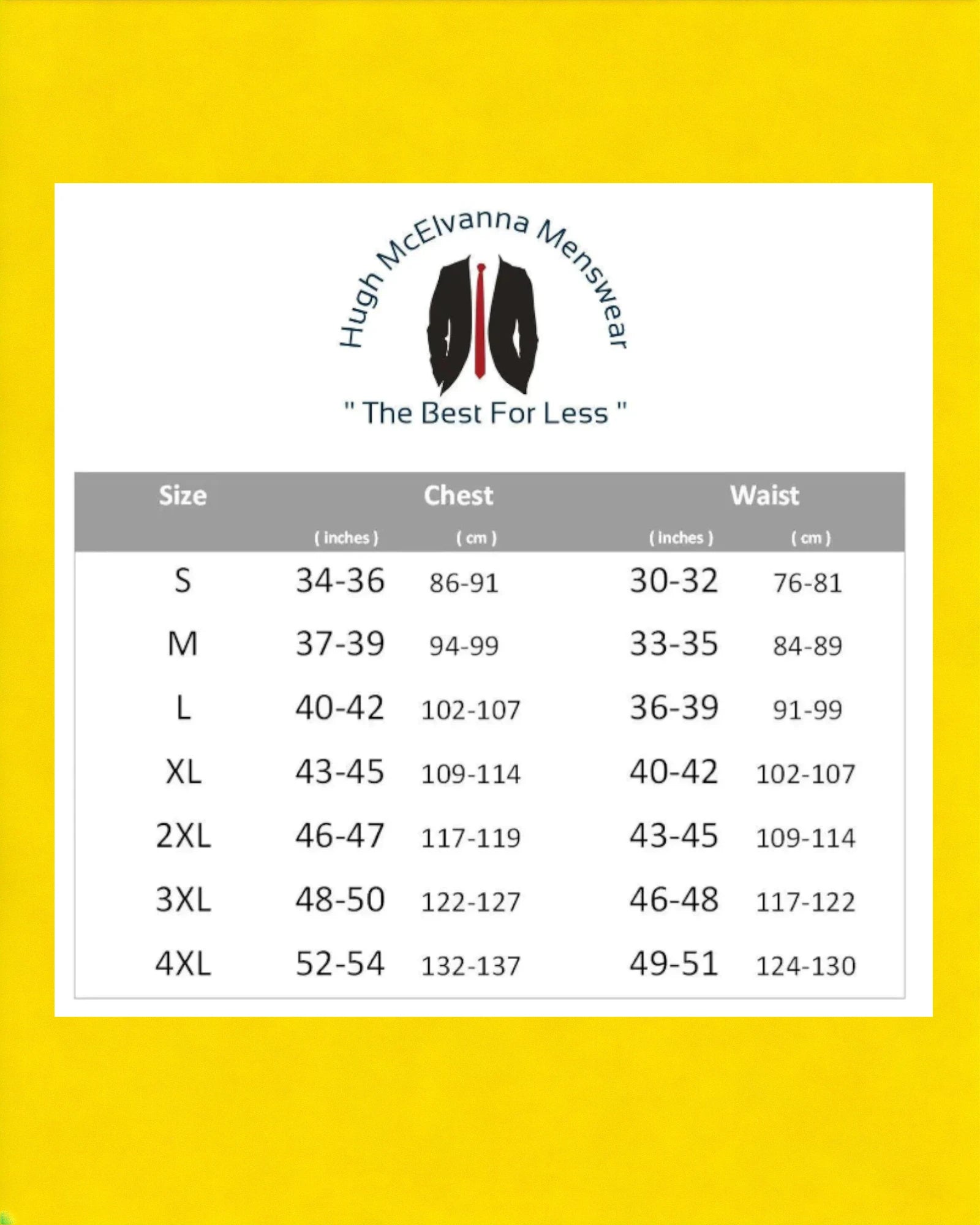 High Cross Size Guide