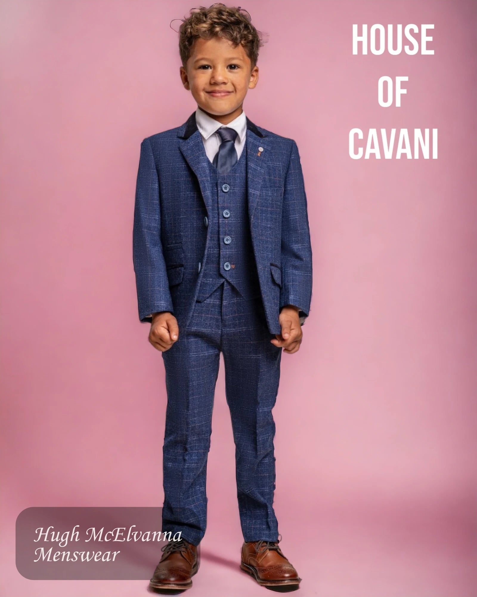 House of Cavani Boys 'KAISER' Fashion 3Pc Fashion Suit - Hugh McElvanna Menswear 