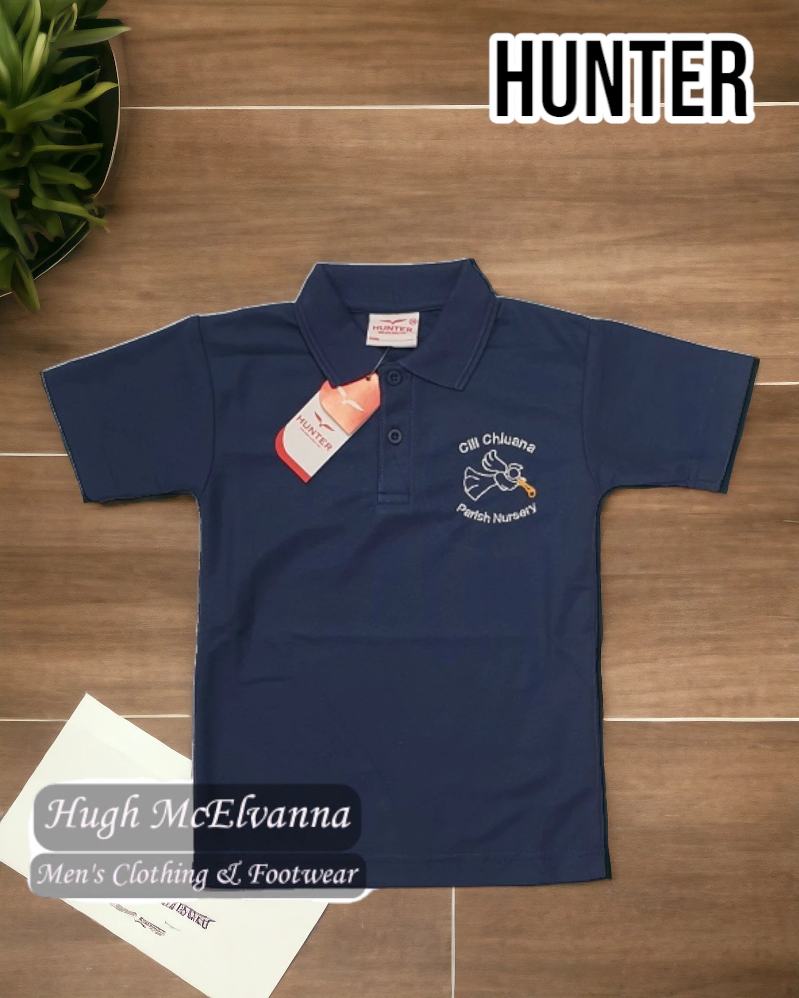 Granemore Pre School Polo Shirt by Hunter - 1342 - Hugh McElvanna Menswear 