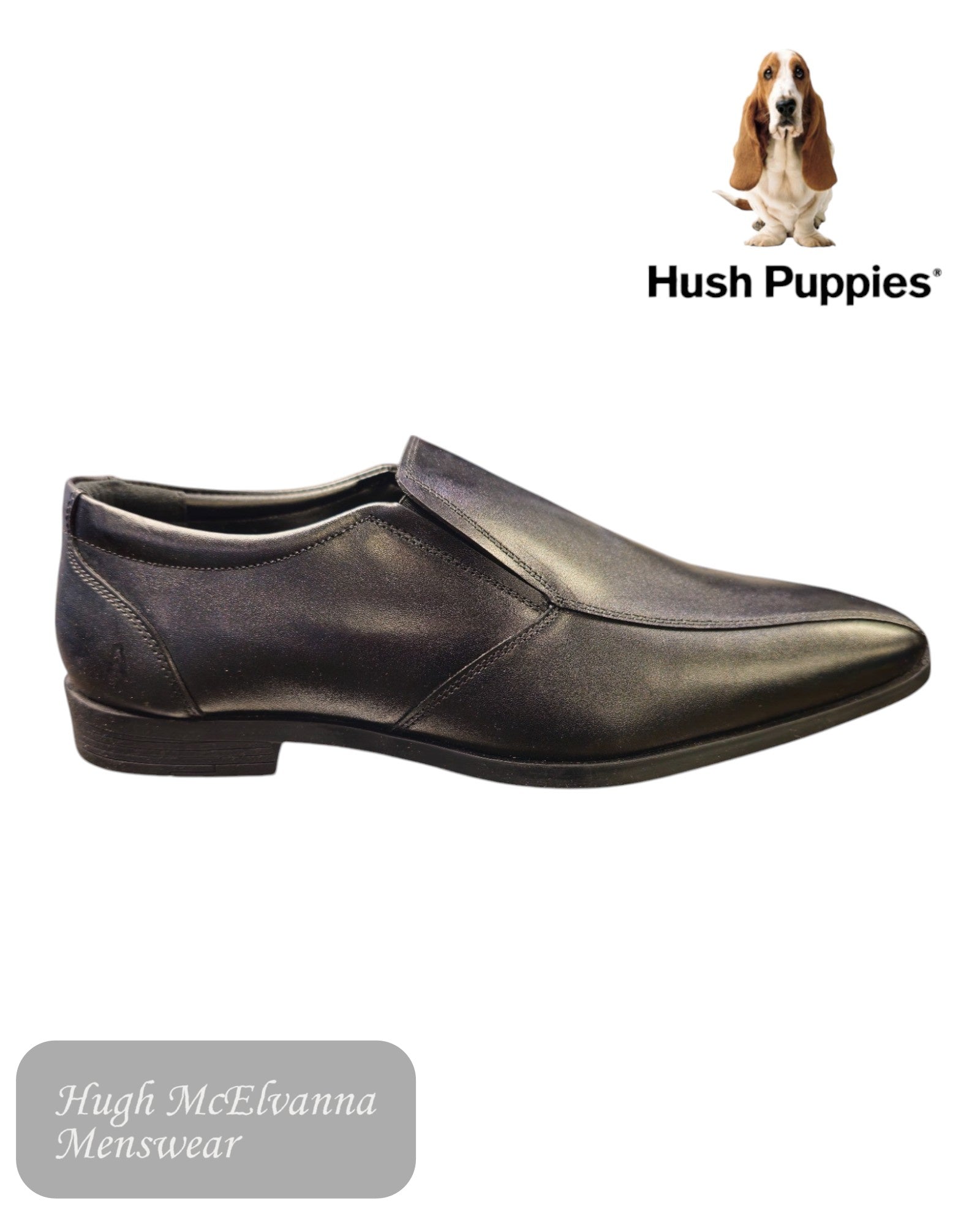 Experience the perfect blend of comfort and style with the Hush Puppies Ellis Slip-On Shoe. 